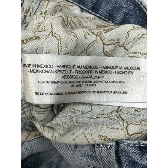 Ariat M2 Relaxed Boot Cut Jeans Mens 34x32 Blue Shasta Stirling Western SEE PICS - Picture 4 of 10